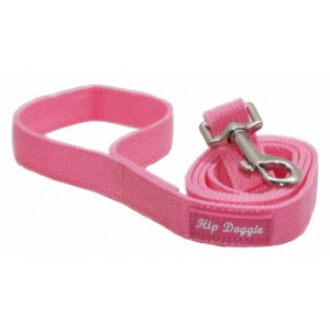 HIP DOGGIE GUINZAGLIO IN FETTUCCIA ROSA